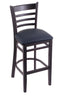 3140 25"" Stool with Black Finish, Allante Dark Blue Seat