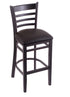 3140 25"" Stool with Black Finish, Allante Espresso Seat