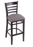 3140 25"" Stool with Black Finish, Allante Medium Grey Seat