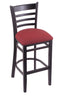 3140 25"" Stool with Black Finish, Allante Wine Seat