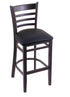 3140 25"" Stool with Black Finish, Black Vinyl Seat