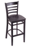 3140 25"" Stool with Black Finish, Black Seat