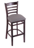 3140 25"" Stool with Dark Cherry Finish, Allante Medium Grey Seat