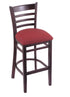 3140 25"" Stool with Dark Cherry Finish, Allante Wine Seat