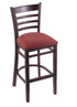 3140 25"" Stool with Dark Cherry Finish, Axis Paprika Seat