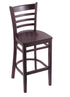 3140 25"" Stool with Dark Cherry Finish, Dark Cherry Seat