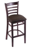 3140 25"" Stool with Dark Cherry Finish, Rein Coffee Seat