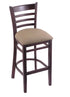 3140 25"" Stool with Dark Cherry Finish, Rein Thatch Seat