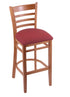 3140 25"" Stool with Medium Finish, Allante Wine Seat