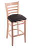 3140 25"" Stool with Natural Finish, Allante Espresso Seat