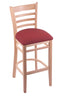 3140 25"" Stool with Natural Finish, Allante Wine Seat