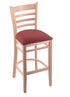 3140 25"" Stool with Natural Finish, Axis Paprika Seat