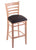 3140 30"" Stool with Natural Finish, Allante Espresso Seat