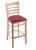 3140 30"" Stool with Natural Finish, Axis Paprika Seat