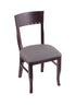 3160 18"" Chair with Dark Cherry Finish, Allante Medium Grey Seat