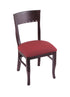 3160 18"" Chair with Dark Cherry Finish, Allante Wine Seat