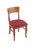 3160 18"" Chair with Medium Finish, Allante Wine Seat