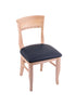 3160 18"" Chair with Natural Finish, Allante Dark Blue Seat