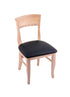 3160 18"" Chair with Natural Finish, Black Vinyl Seat