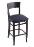 3160 25"" Stool with Black Finish, Allante Dark Blue Seat