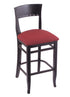 3160 25"" Stool with Black Finish, Allante Wine Seat