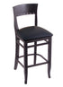 3160 25"" Stool with Black Finish, Black Vinyl Seat