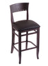 3160 25"" Stool with Dark Cherry Finish, Allante Espresso Seat