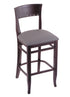 3160 25"" Stool with Dark Cherry Finish, Allante Medium Grey Seat