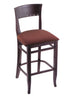 3160 25"" Stool with Dark Cherry Finish, Axis Paprika Seat