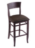 3160 25"" Stool with Dark Cherry Finish, Rein Coffee Seat