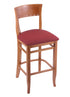 3160 25"" Stool with Medium Finish, Allante Wine Seat