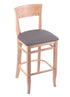 3160 30"" Stool with Natural Finish, Allante Medium Grey Seat