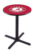 L211 - 36"" Black Wrinkle Alabama Pub Table