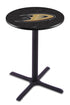 L211 - 36"" Black Wrinkle Anaheim Ducks Modern Pub Table