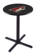 L211 - 36"" Black Wrinkle Arizona Coyotes Modern Pub Table