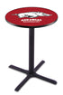 Holland Bar Stool L211 - 36""H Black Wrinkle Arkansas Pub Table