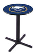 L211 - 36"" Black Wrinkle Buffalo Sabres Modern Pub Table