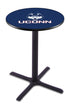 Holland Bar Stool L211 - 36"" Black Wrinkle Connecticut Logo Pub Table