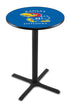 L211 - 36"" Black Wrinkle Kansas Pub Table