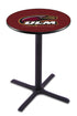 L211 - 36"" Black Wrinkle Louisiana-Monroe Pub Table