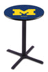 L211 - 36"" Black Wrinkle Michigan Pub Table