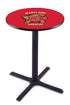 L211 - 36"" Black Wrinkle Maryland Pub Table