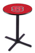 L211 - 36"" Black Wrinkle North Carolina State Pub Table