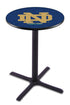 L211 - 36"" Black Wrinkle Notre Dame (ND) Pub Table