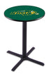 L211 - 36"" Black Wrinkle North Dakota State Pub Table Green