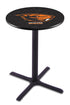 Holland Bar Stool L211 - 36"" Black Wrinkle Oregon State Logo Pub Table