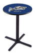 Holland Bar Stool Co Sports Team L211 - 36"" Black Wrinkle US Naval Academy NAVY Pub Table