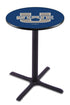 Holland Bar Stool Co Sports Team L211 - 36"" Black Wrinkle Utah State Pub Table