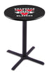 Holland Bar Stool Co Sports Team L211 - 36"" Black Wrinkle Valdosta State Pub Table