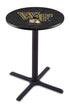 Holland Bar Stool Co Sports Team L211 - 36"" Black Wrinkle Wake Forest Pub Table